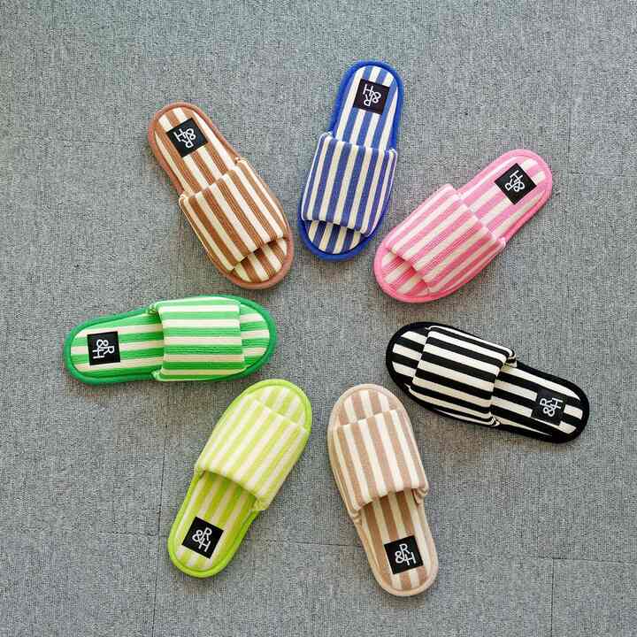 ストライプ ルームシューズ［7色・2サイズ］