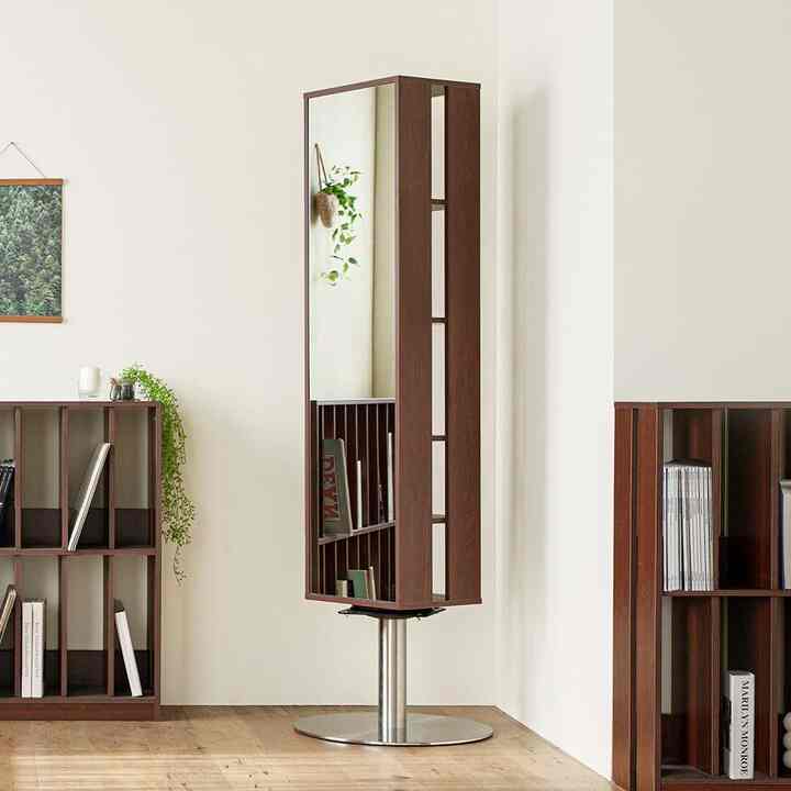 Pared ミラー付き 回転シェルフ［2種］