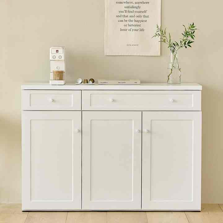 KINFO キッチンキャビネット ホワイトシンプル 120cm