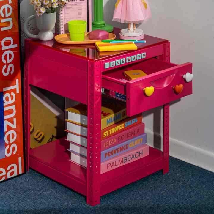 ACRYL DRAWER TABLE［4色・2種］