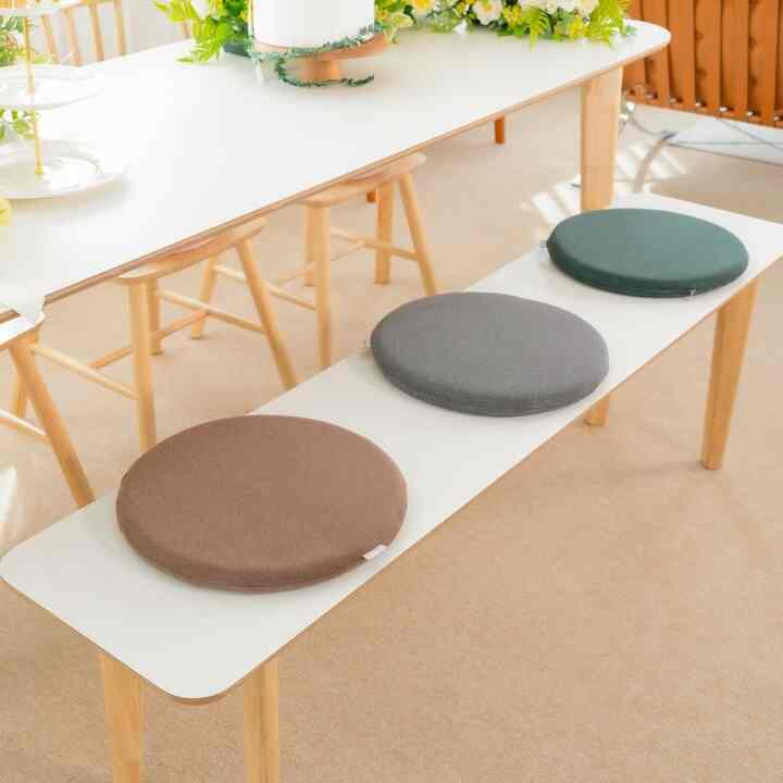 メモリーフォーム 丸形 クッション［10色・2サイズ］