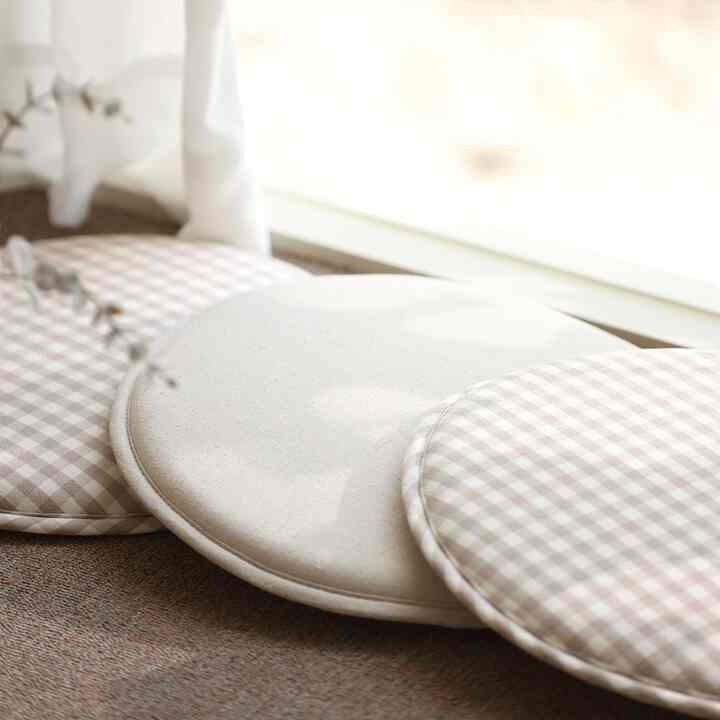 ノンスリップ 丸形 クッション［6色］