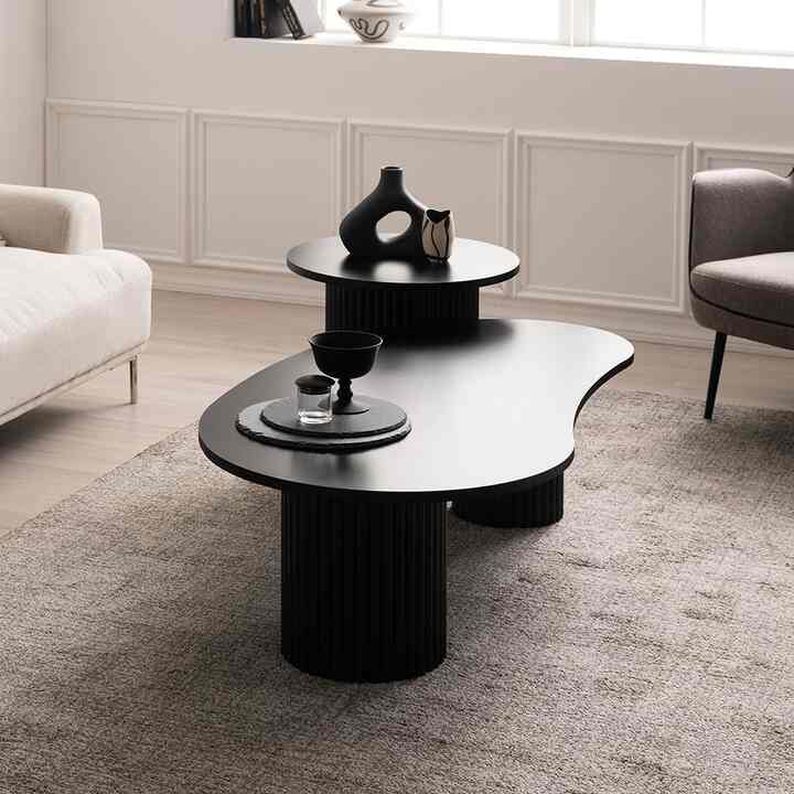 PEBBLE ティーテーブル 900［2色］