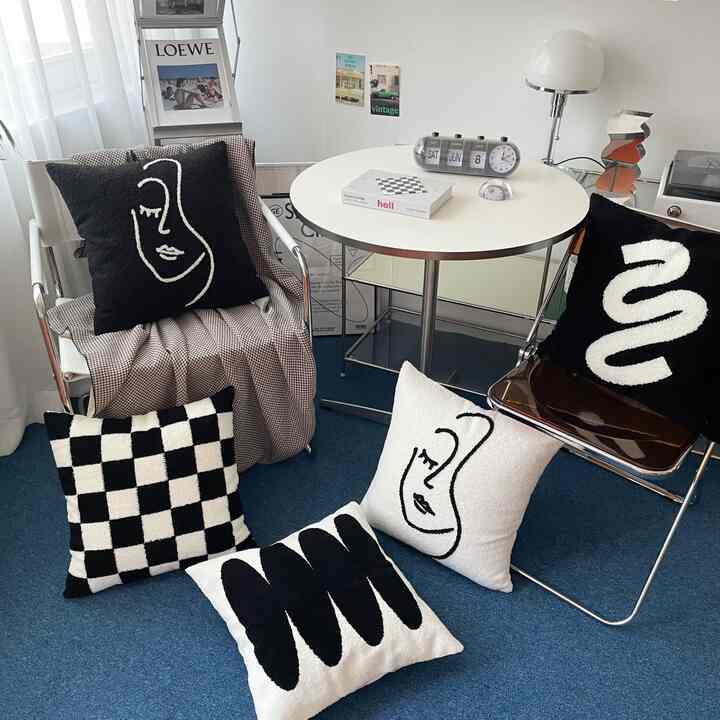 モダン刺繍 クッションカバー［6種］