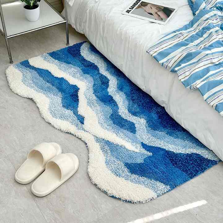 Sea Wave タフティングラグ［2サイズ］