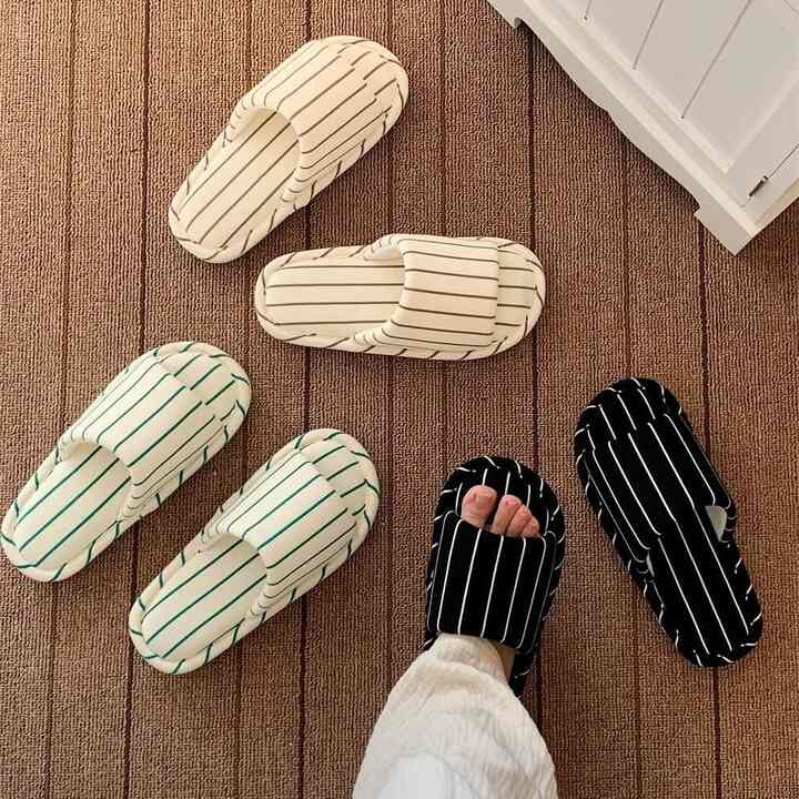 シンプルストライプ ルームシューズ［4色・2種・5サイズ］