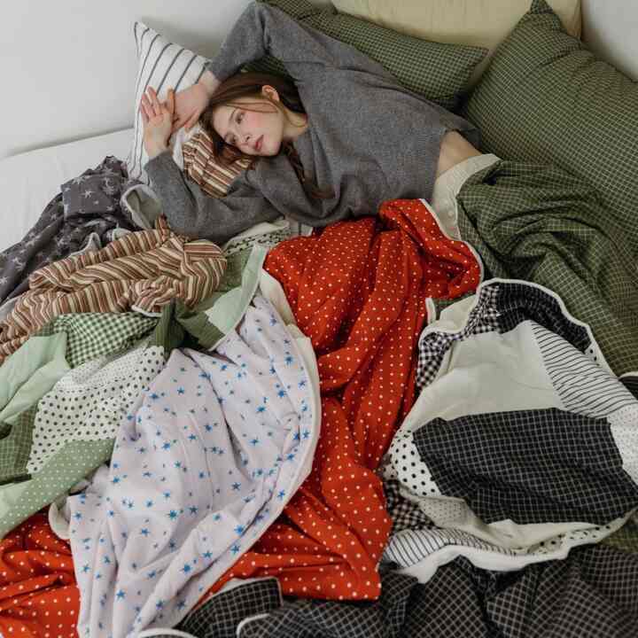 レトロパターン ブランケット［10色・3サイズ］