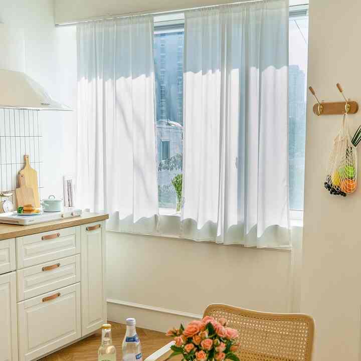 シフォン 目隠しカーテン［2種・10サイズ］