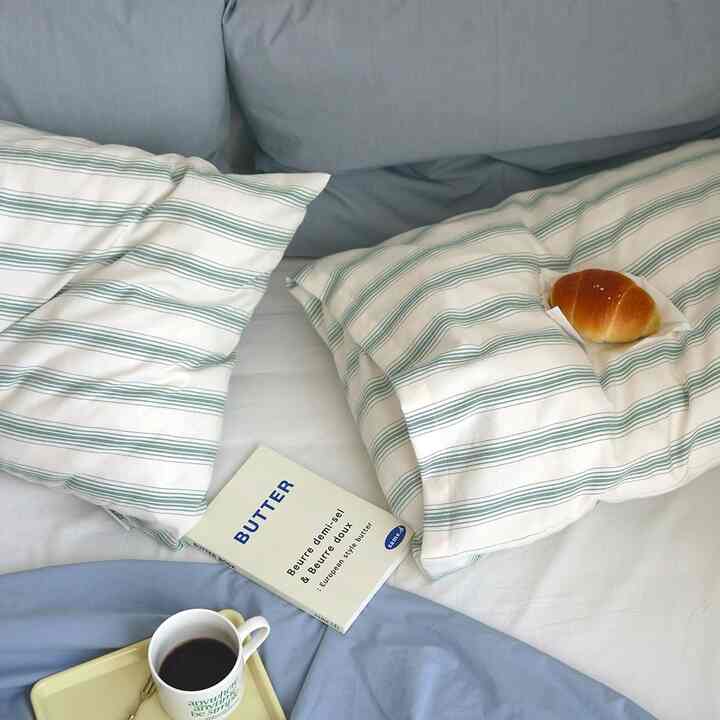 VENICE ストライプ 枕カバー［2種・2色］