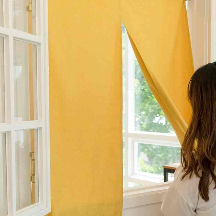 シンプル 目隠しカーテン［6色・4種・2サイズ］