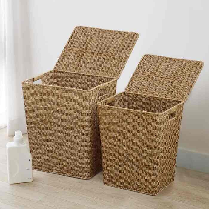 Daisy Garden ラタンランドリーバスケット［2サイズ］