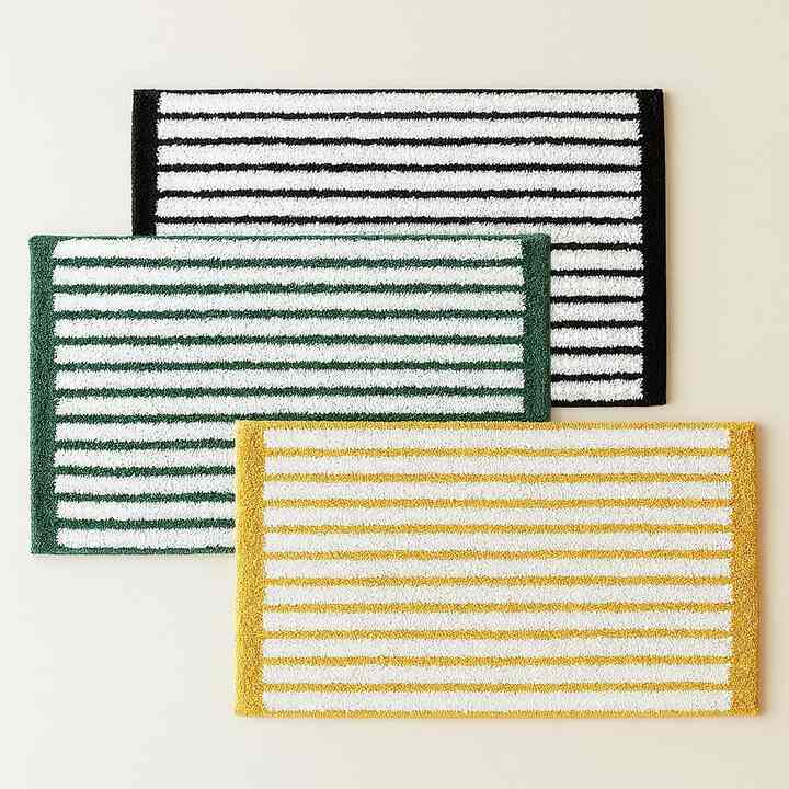 ストライプ バスマット［3色］