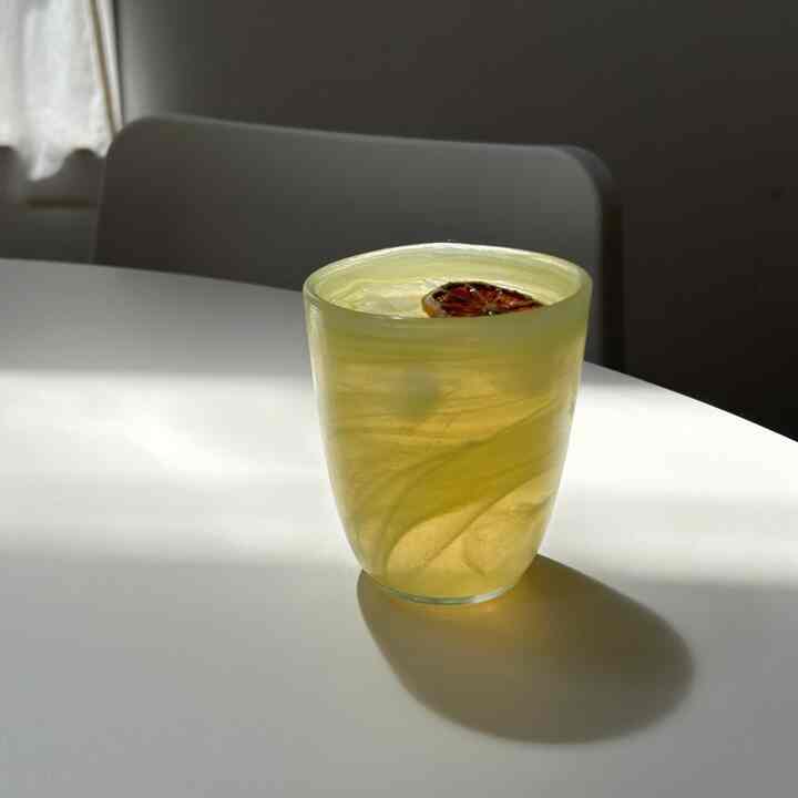 ガラスコップ 300ml シトロンイエロー