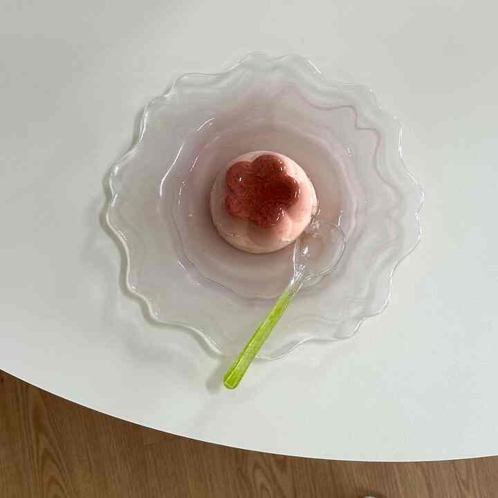 フラワープレート 21cm ピンク