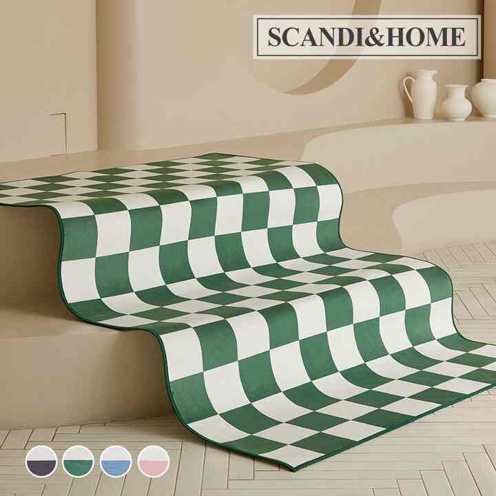 Checkerboard ショートパイル ラグ［5色・5サイズ］