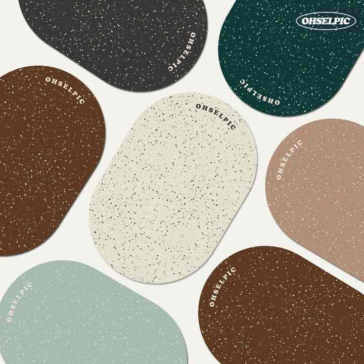 OBJET CLUB オーバル 珪藻土マット［6色・2種・2サイズ］