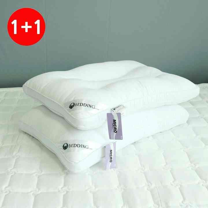 マイクロファイバー 頸椎サポート枕 2点セット［2サイズ］