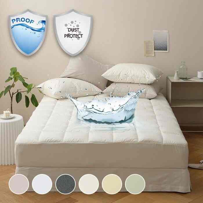 プレミアム抗菌 トッパータイプ 防水 マットレスカバー［6色・4サイズ］
