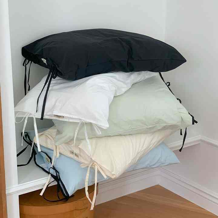 Notting Hill リボン枕カバー［13色・2サイズ］