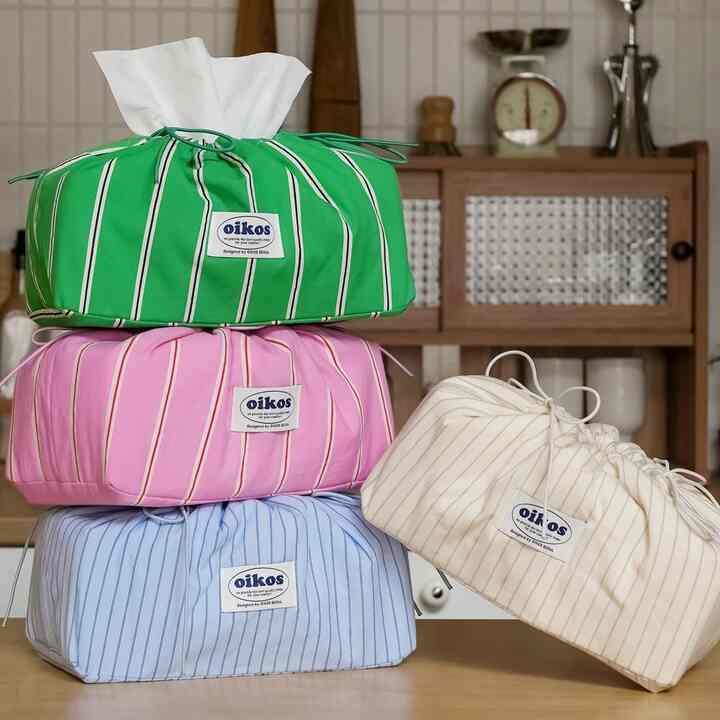 コットン ティッシュケース 長方形［4サイズ］