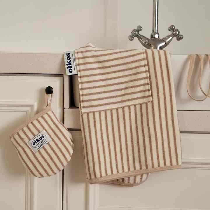 Terry エプロン&キッチンミトンセット［5色］