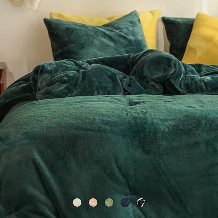 ラッセル マイクロファイバー カバーのいらない布団セット［11色・2サイズ］