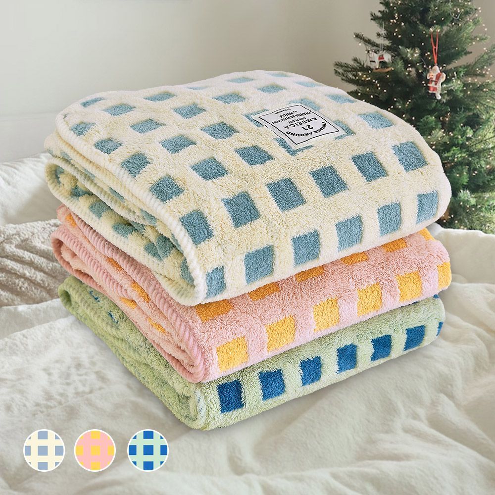 PRIELLE OZ WAFFLE マイクロファイバー ブランケット［3色・3サイズ