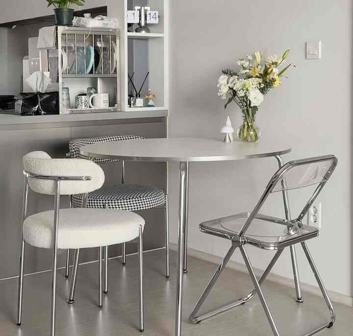 Chrome ラウンドテーブル［2サイズ］