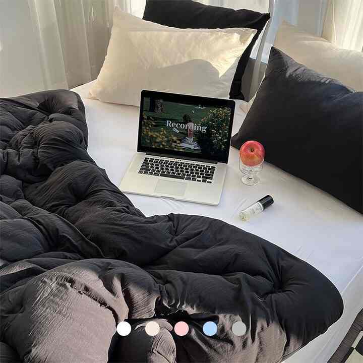 モンシル カバーのいらない布団セット［10色・2種・3サイズ］