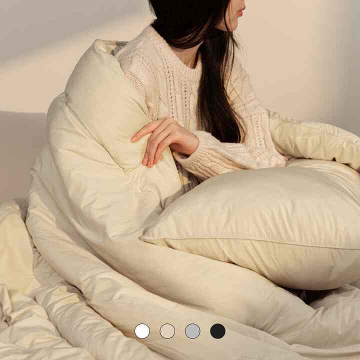 Allermedi ベーシック カバーのいらない布団セット［3色・2種・3サイズ］