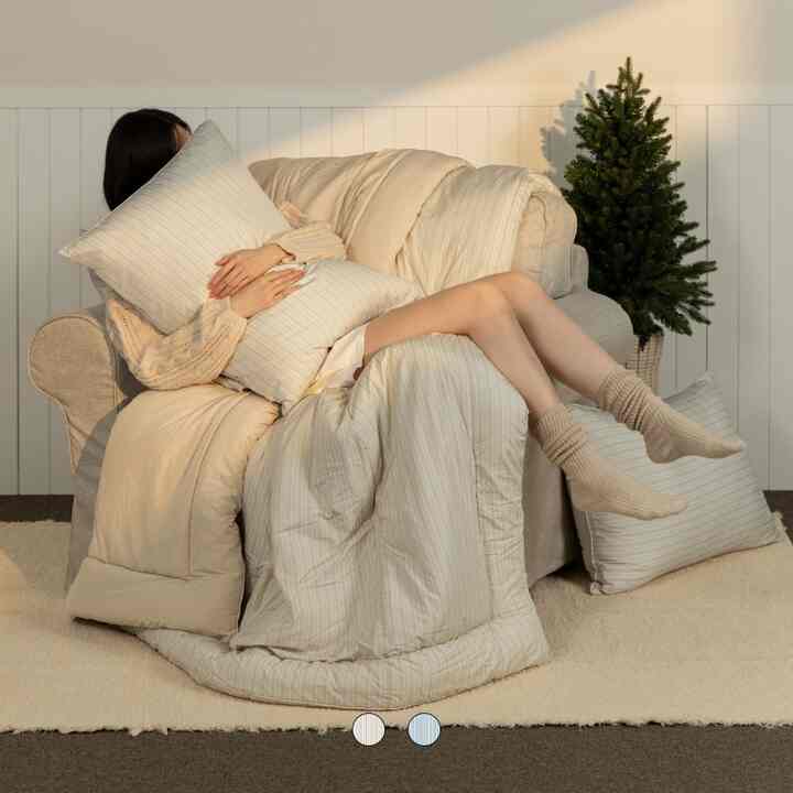 Allermedi デューン カバーのいらない布団セット［2色・3種・3サイズ］