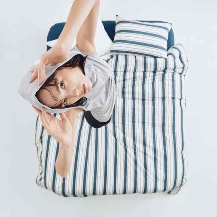 VILLA STRIPE カバーのいらない布団セット［3色・3サイズ］