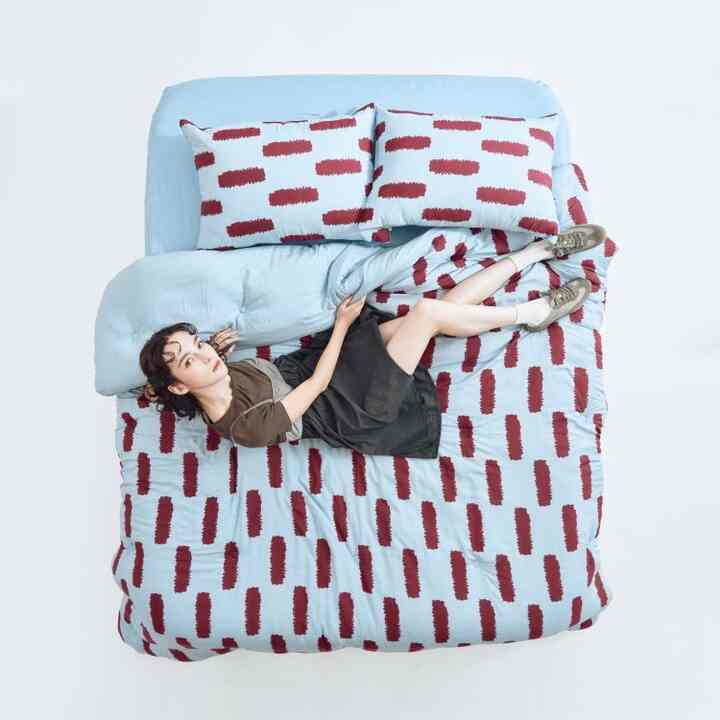 BRICK STRIPE カバーのいらない布団セット［3色・2サイズ］