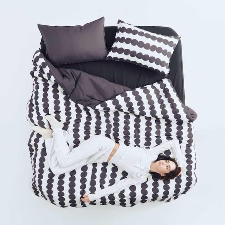 OFFSET STRIPE カバーのいらない布団セット［2色・3サイズ］