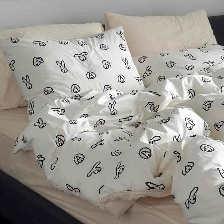 バニーバニー カバーのいらない布団/布団カバーセット［2種・3サイズ］