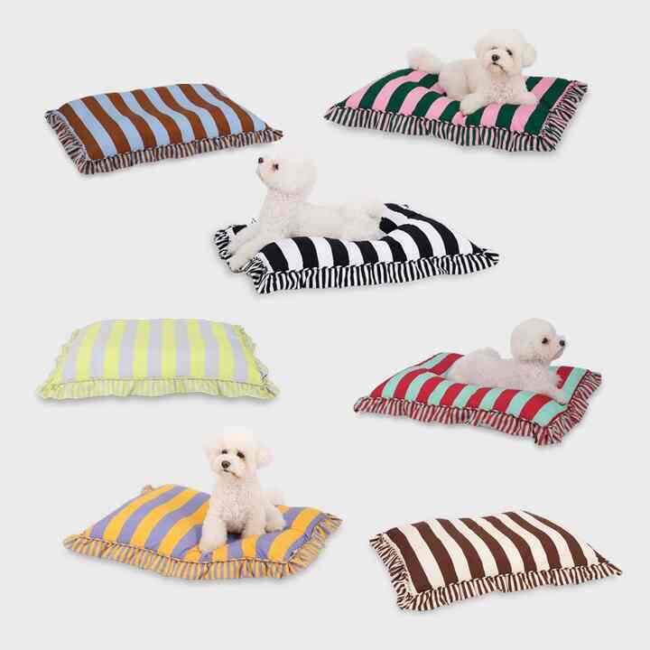 ストライプ ペットクッションカバー［7色］