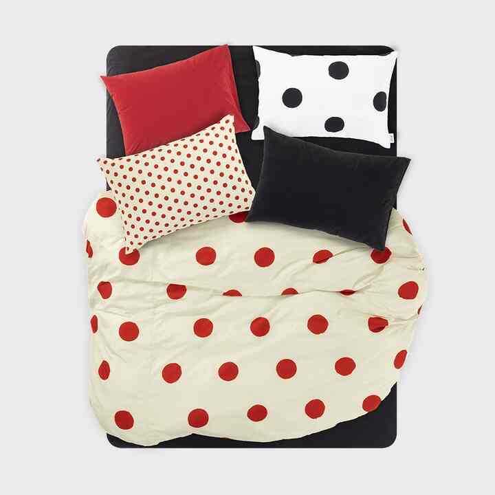 Fur Free モダール ドット 布団カバーセット レイヤーログ#2［4色・2サイズ］