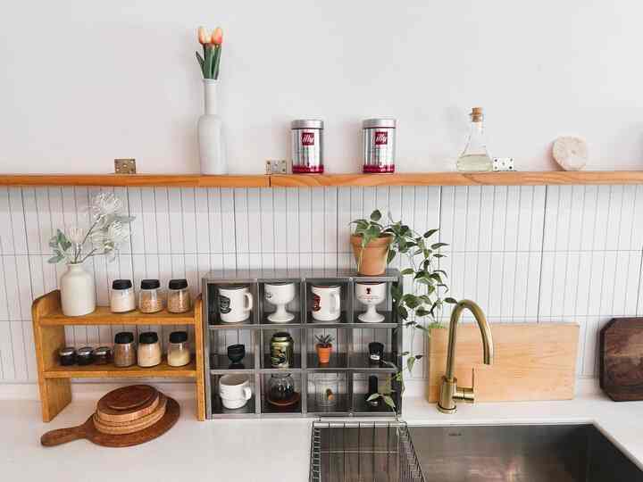 ステンレス キッチンカップラック