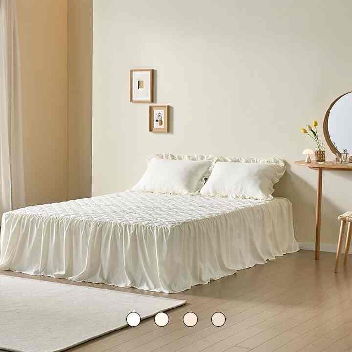 ニューノーマル フリル ベッドパッド［4色・4種・2サイズ］