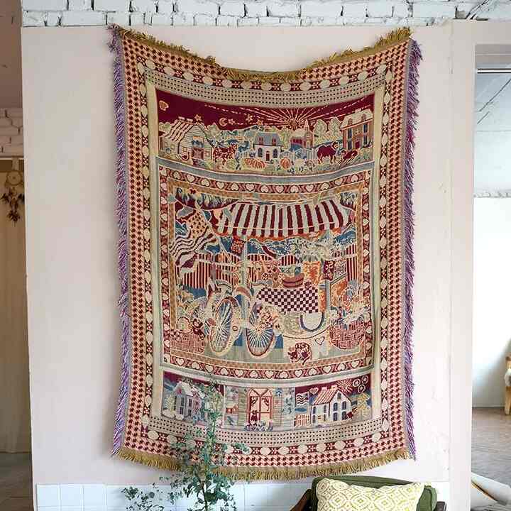 ヴィンテージ ランドスケープ ブランケット