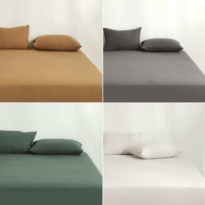 ソフトタッチ ホコリの出ない ボックスシーツ［4色・4サイズ］