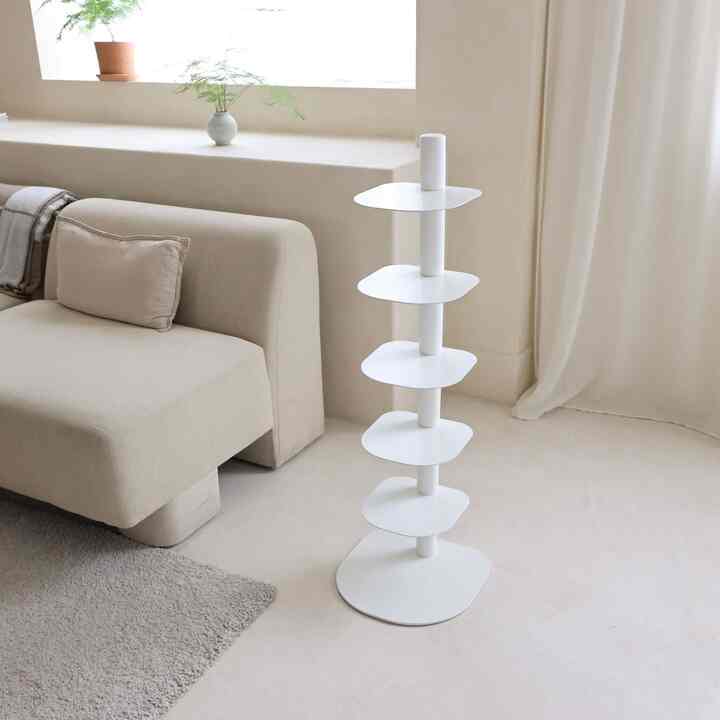 ラウンド 回転ブックシェルフ［3色・2サイズ］