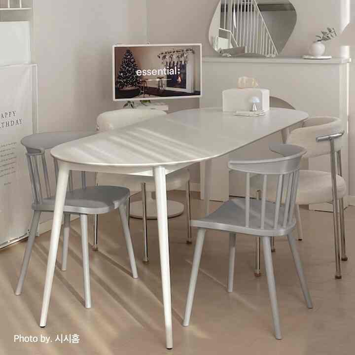 Scandi 4人用 テーブル ホワイトフレーム［4色・2種・2サイズ］