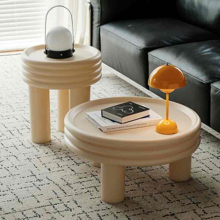 TUBE 円形 ローテーブル［7色・2サイズ］