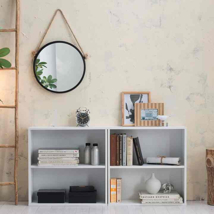 2段本棚 2点セット[2色]