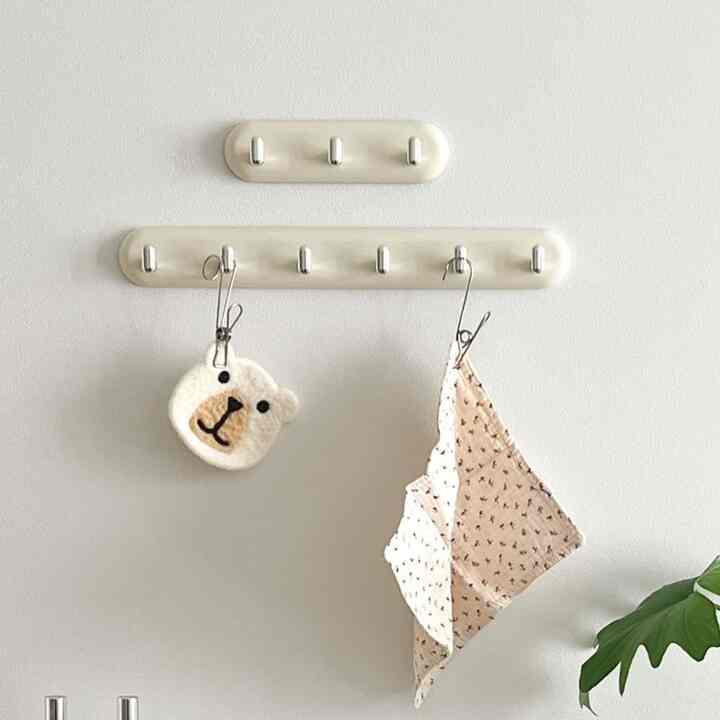 粘着式フック 3連