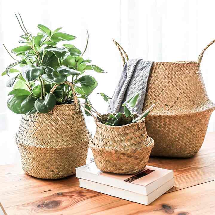 ラタン 鉢カバー［5サイズ］