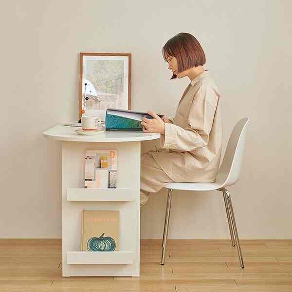 ヘイ マガジンラック 半楕円 テーブル［2色］