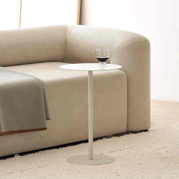 MORE サイドテーブル 円形［3色］