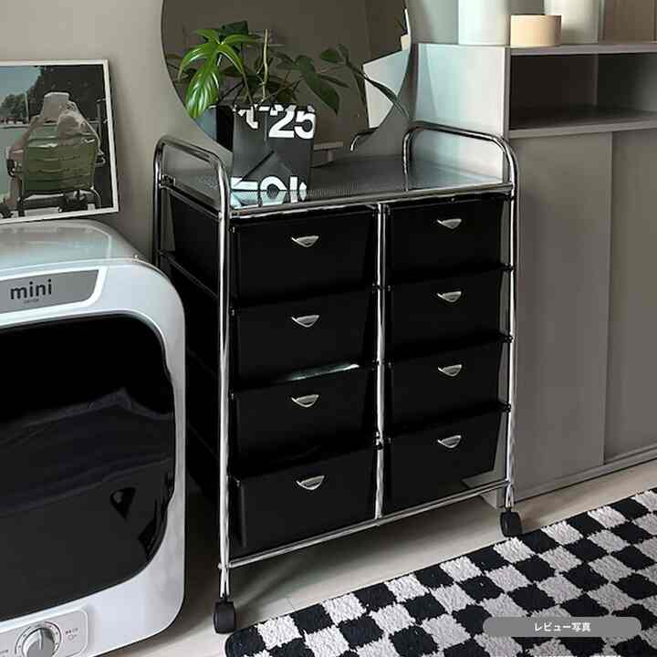 ミッドセンチュリーモダン ワゴン 4段［2種・2色］